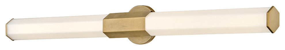 Hinkley Facet Bathroom Vanity Light, Heritage Brass, 40"