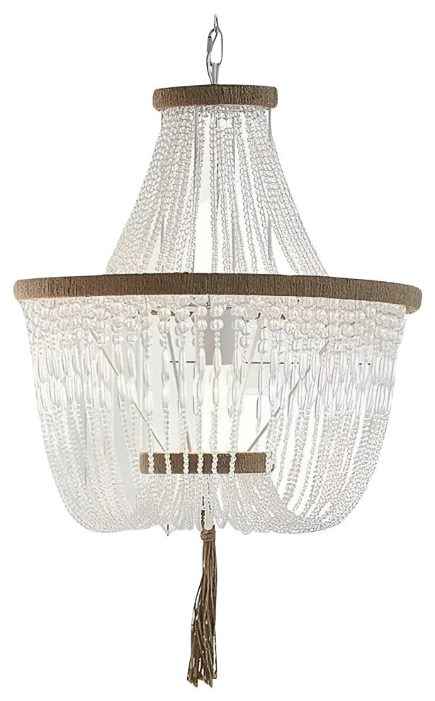 Modern Pink/Beige Wood Led Pendant Lamp For Bedroom, Kitchen, Pd914