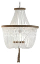 Modern Pink/Beige Wood Led Pendant Lamp For Bedroom, Kitchen, Pd914