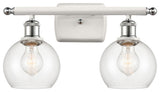 Innovations 516-2W-WPC-G122-6-LED 2 Light Vanity Light, White, Polished Chrome