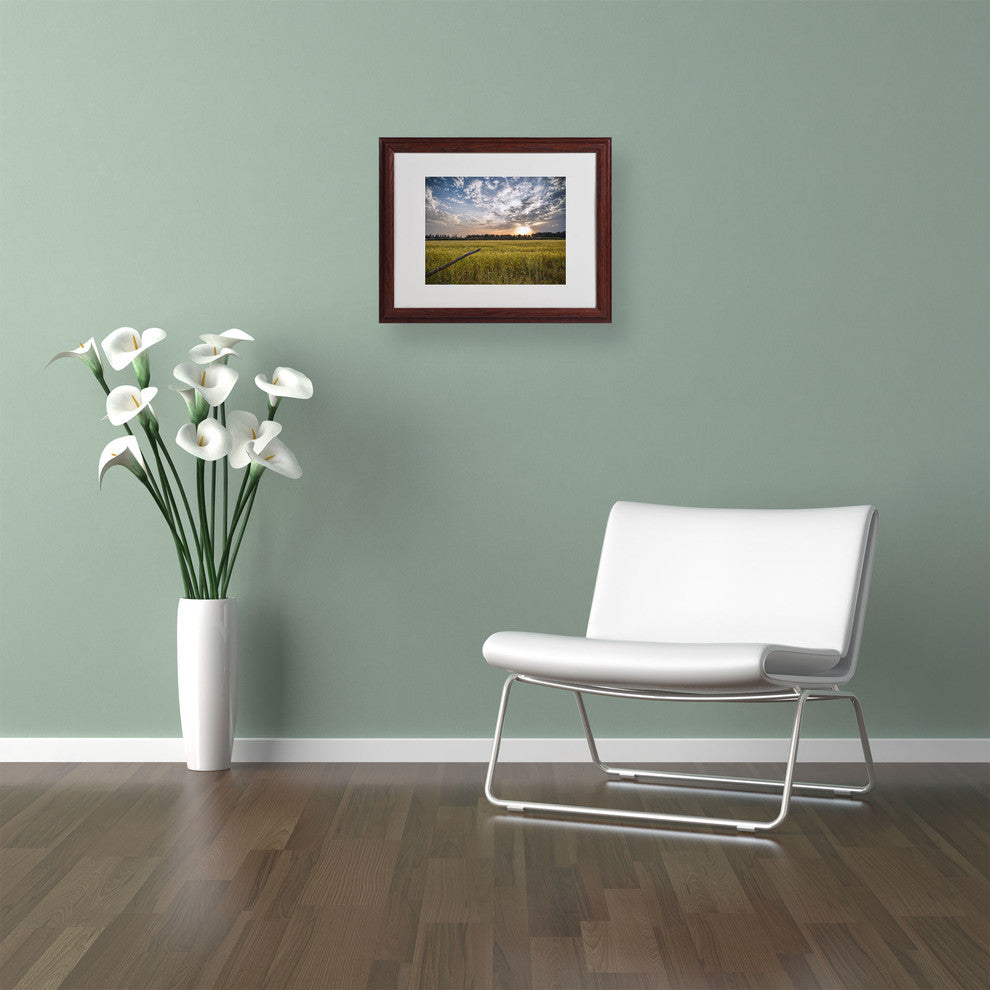 'End of Day' Matted Framed Canvas Art by Giuseppe Torre