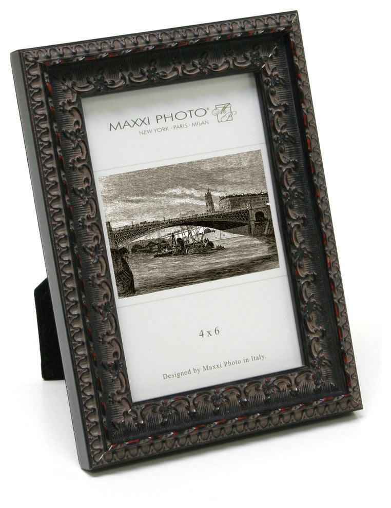 Casa Bella Antique Frame, Mahogany Leaf, 4"x6"