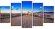 "Molo in Sopot at Baltic Sea" Canvas Print, 5 Panels
