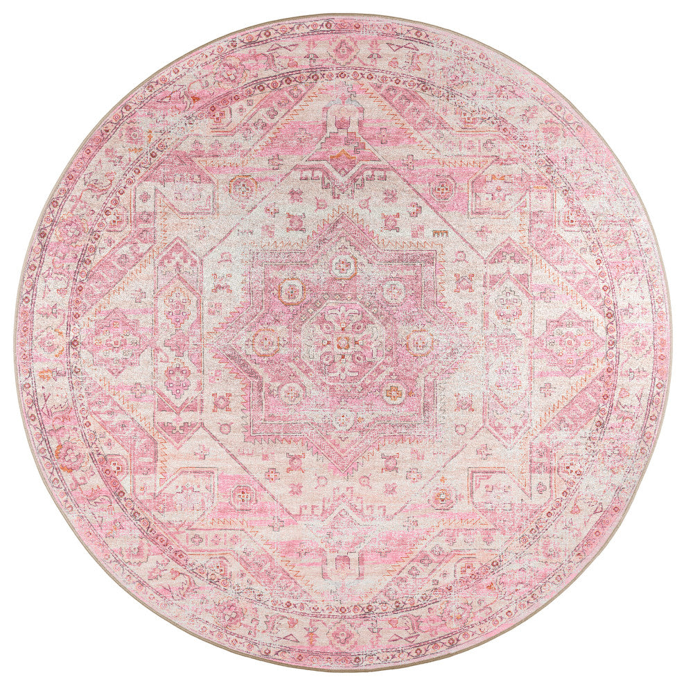 Jericho JC5 Rose 8' x 8' Round Rug