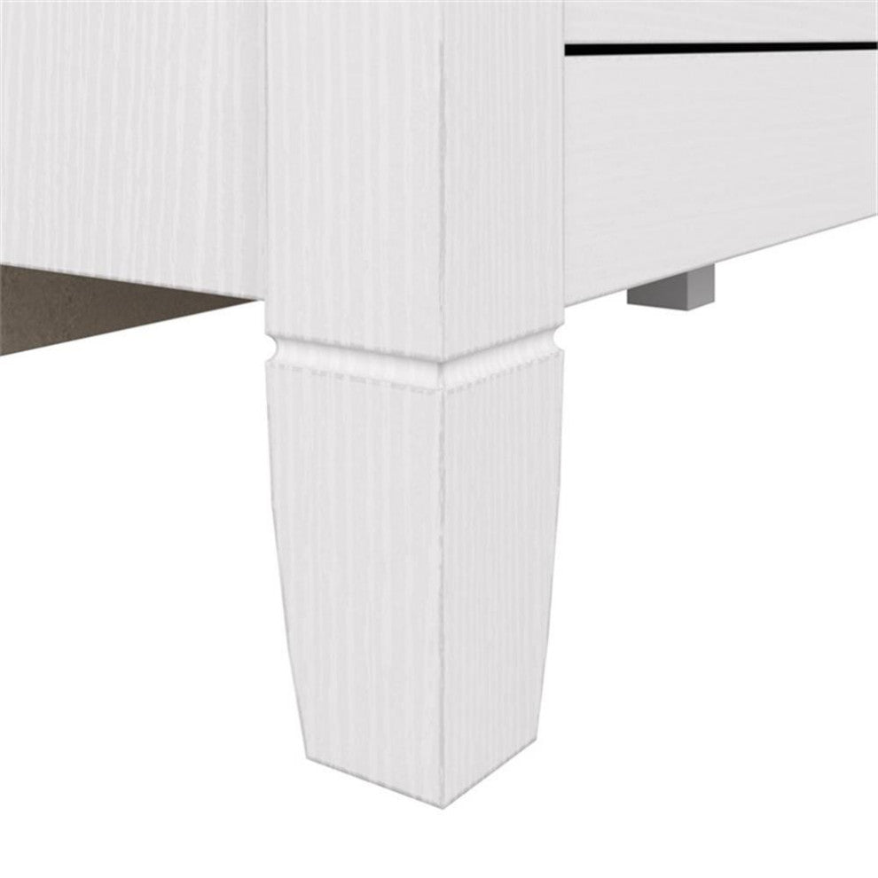 Bush Furniture Key West 2 Drawer File Cabinet in Pure White Oak