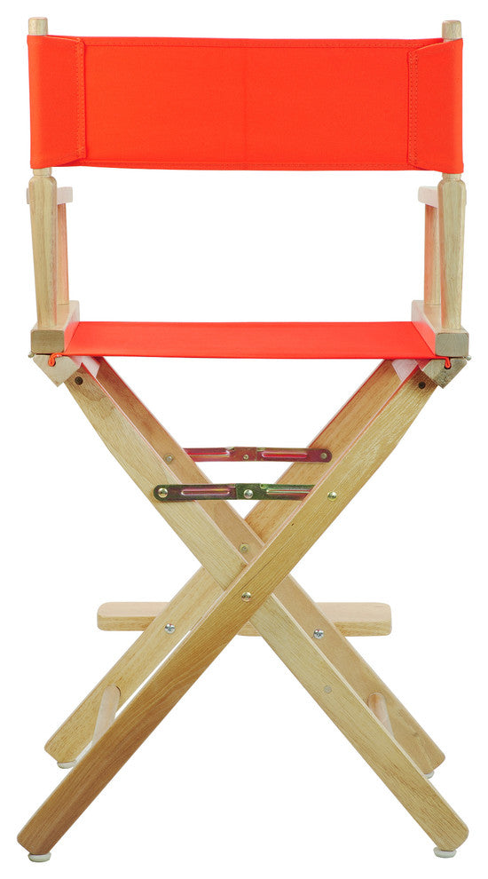 024" Director's Chair Natural Frame-Orange Canvas