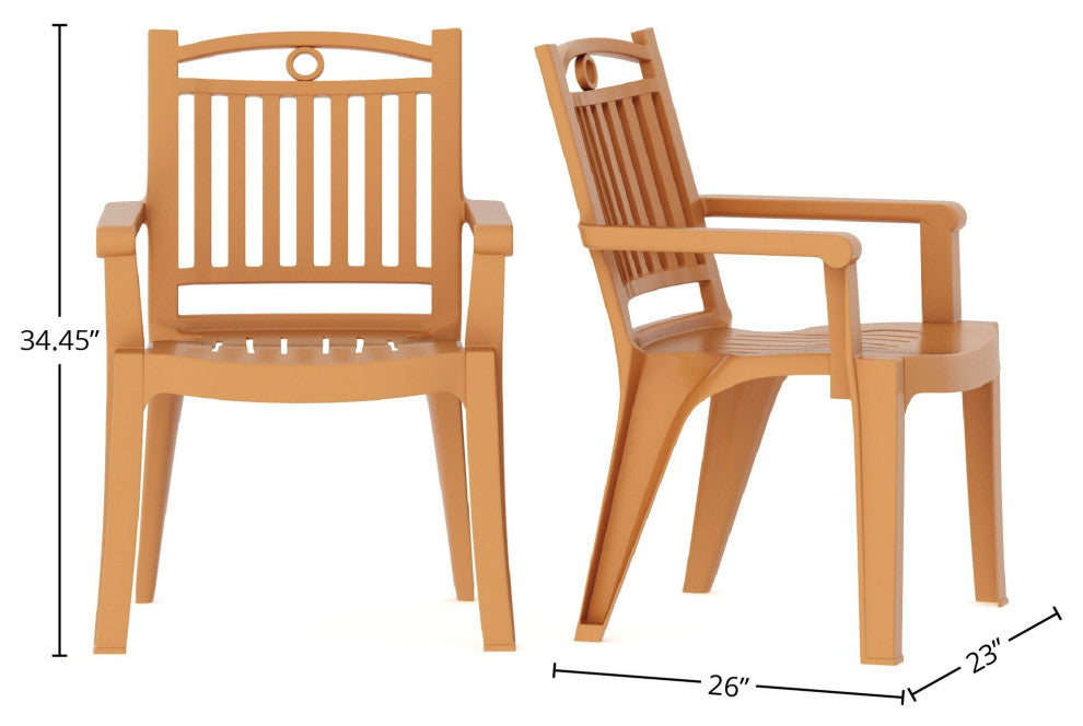 Windsor Resin Patio Chair, Gold