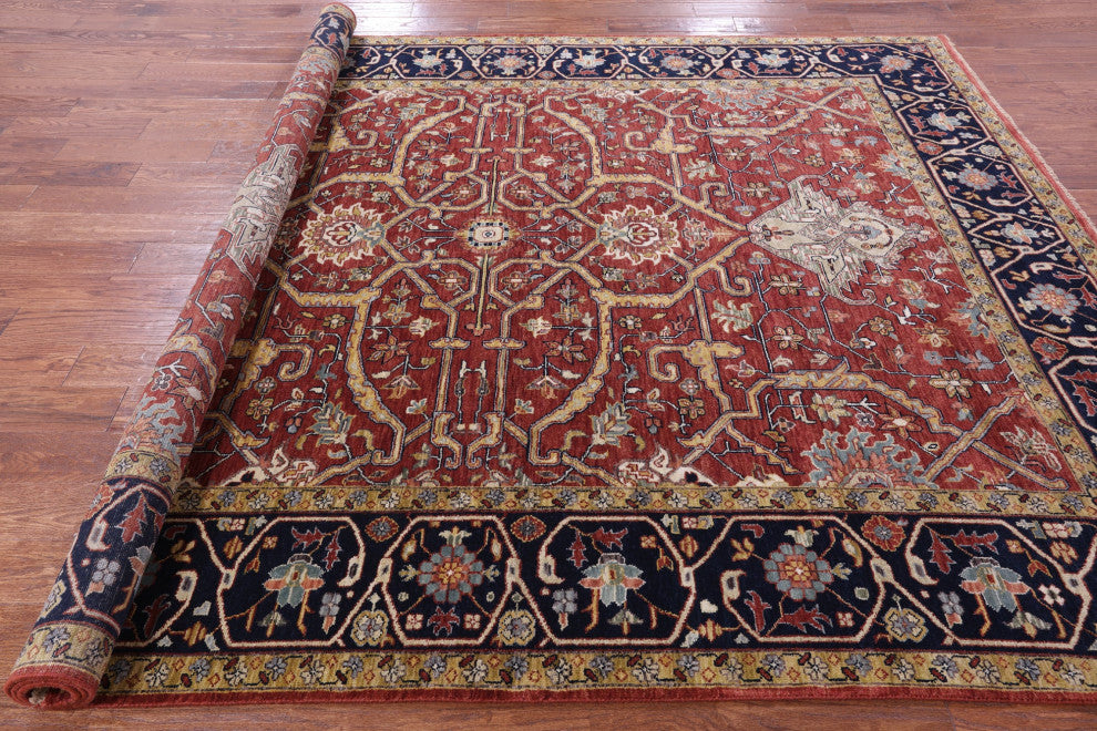 Persian Fine Serapi Handmade Rug 7' 11" X 10' 1" - Q16034
