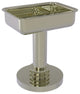 Vanity Top Soap Dish with Dotted Accents, Polished Nickel
