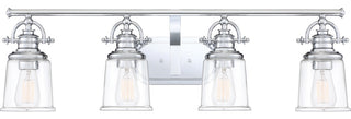 Grant 4-Light Bath Vanity, Polished Chrome