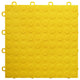 12"x12" Interlocking Garage Flooring Tiles, Coin Top, Sample, Yellow