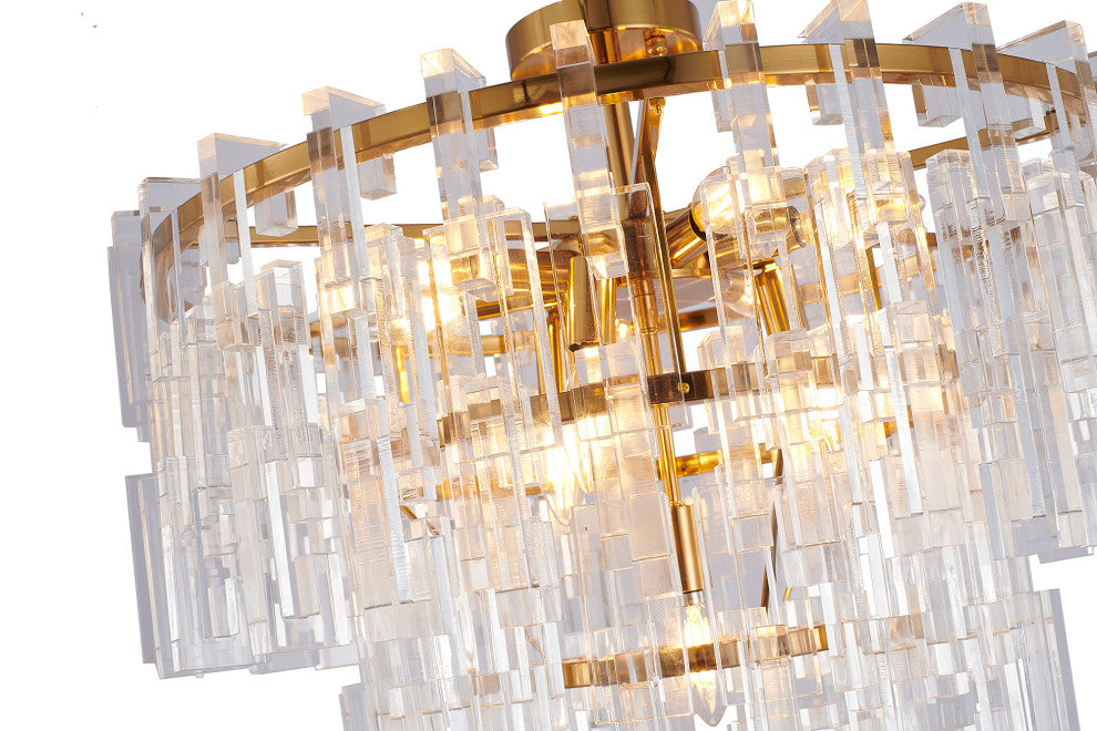 Bethel International LX54L 10-Light Chandelier, Antique Bronze