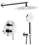 Circular Pressure 2-Function Shower System, Rough-In Valve, Chrome