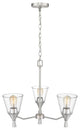 Artini  3 Light 18" Brushed Nickel Chandelier