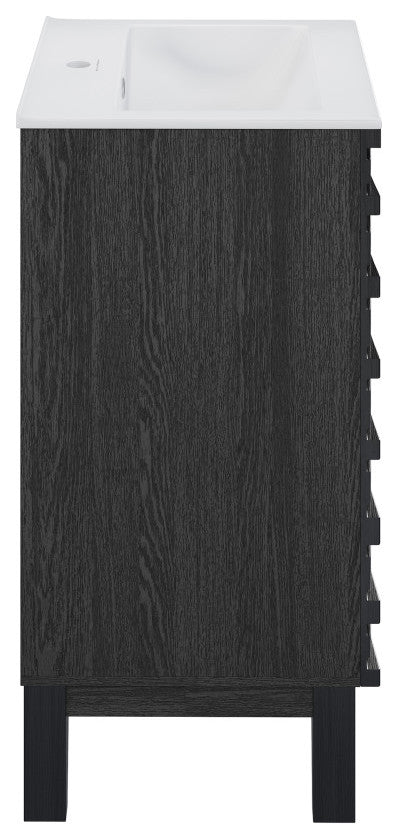 Cascade 18" Bathroom Vanity, Black