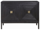 Uttermost 24916 Aiken 44"W Fir Accent Cabinet - Dark Ebony