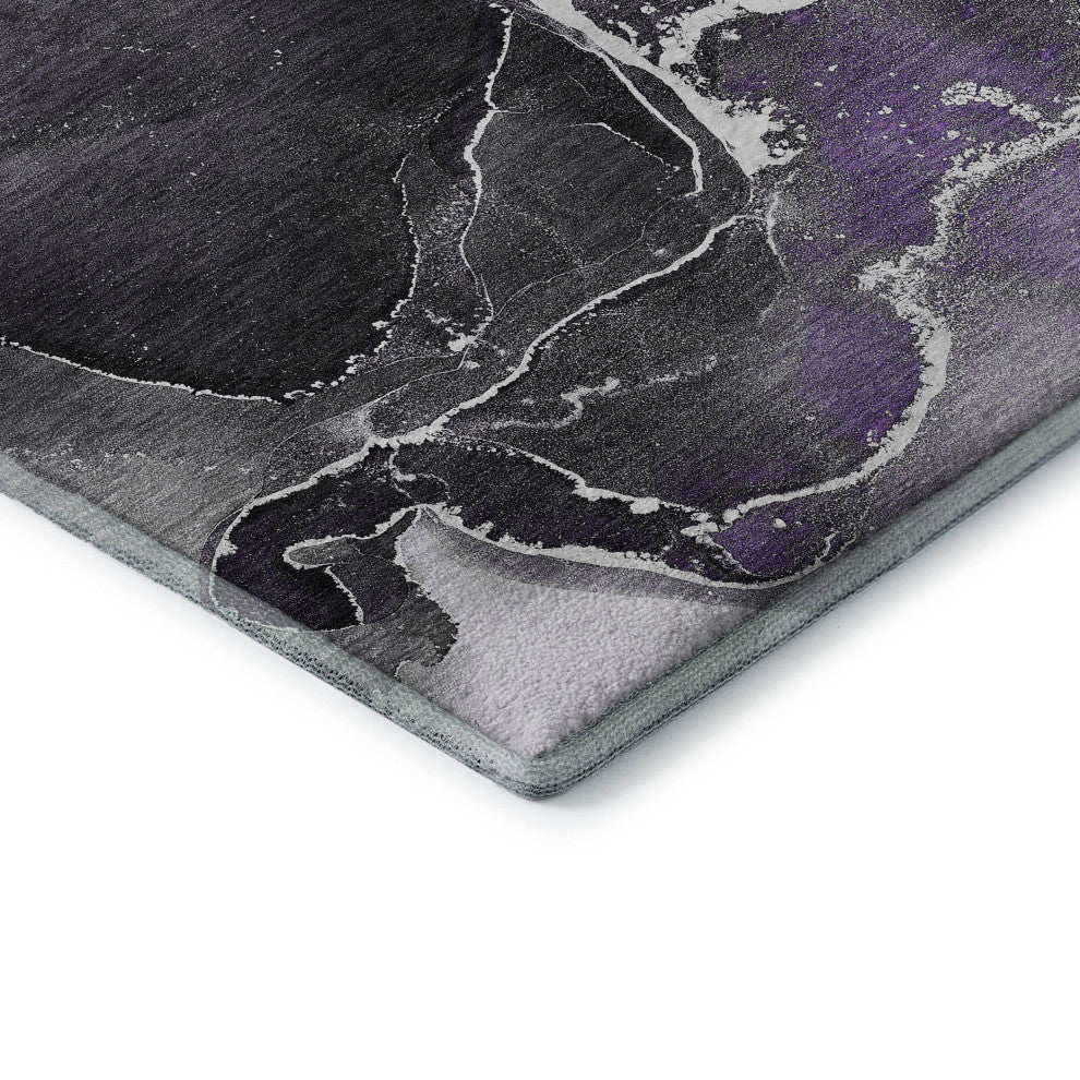 Premium Machine Washable Mayfield AMF503 Purple 9' x 12' Rug