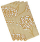 Spring Floral 2, Floral Print Napkin, Gold, Set of 4