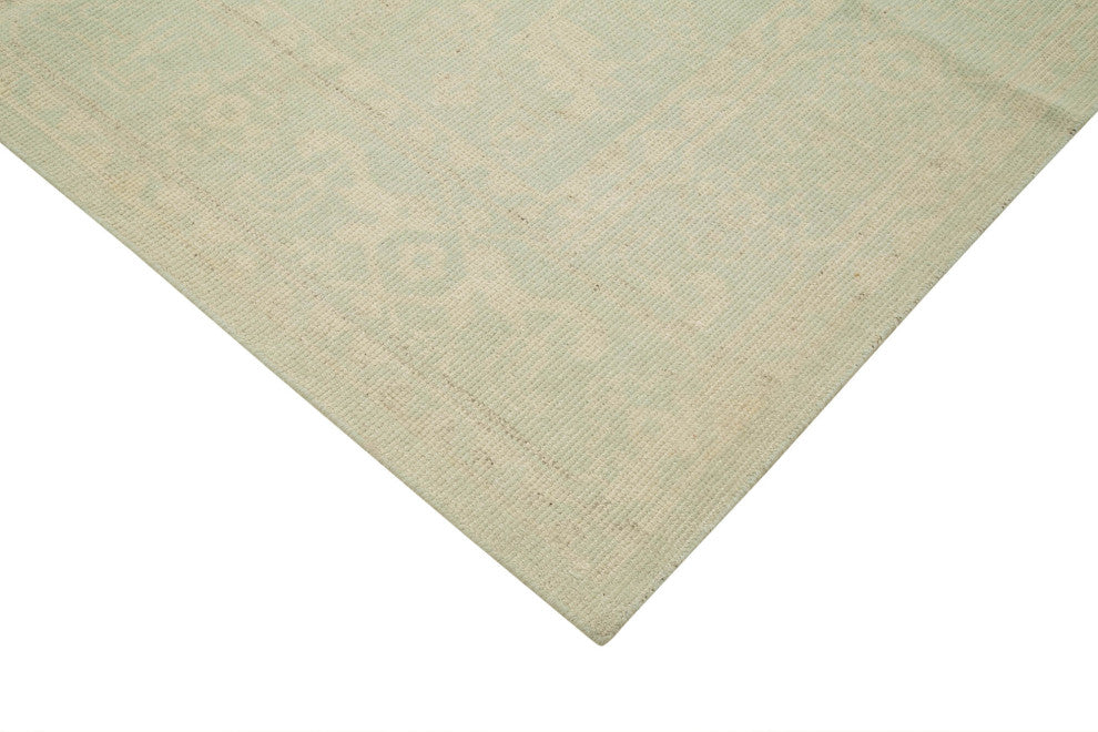 Rug N Carpet - Handmade Oriental 7' 11" x 9' 11" One-of-a-Kind Beige Oushak Rug