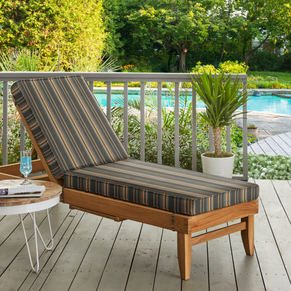 Mozaic Home Stanton Graystone Out/Indoor Chaise Lounge Cushion 79x25x3"
