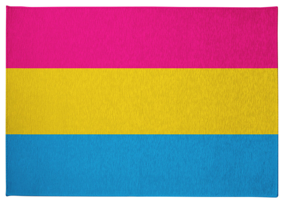 Pansexual Chenille Rug, Pansexual, 5'x7'