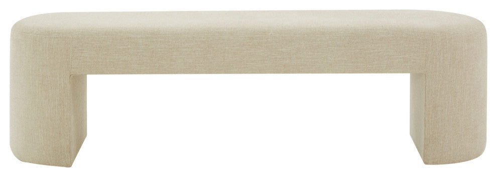 Safavieh Couture Dallyce Upholstered Bench, Beige