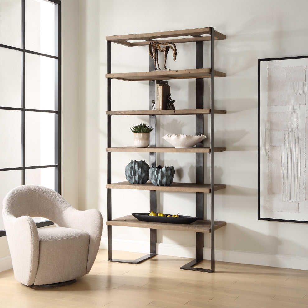 Uttermost Felix Reclaimed Oak Etagere