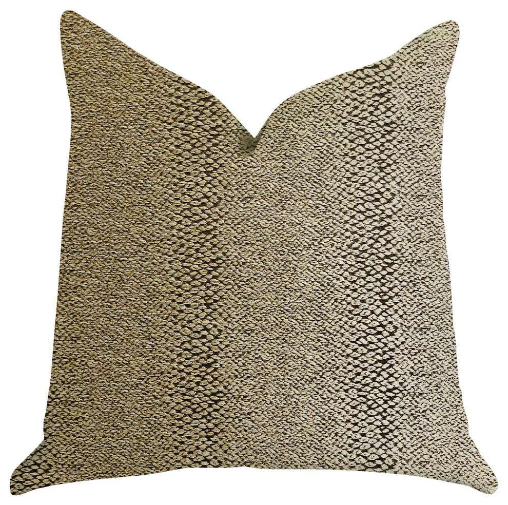 Shimmer in Gold Metallic Luxury Throw Pillow, 20"x20"