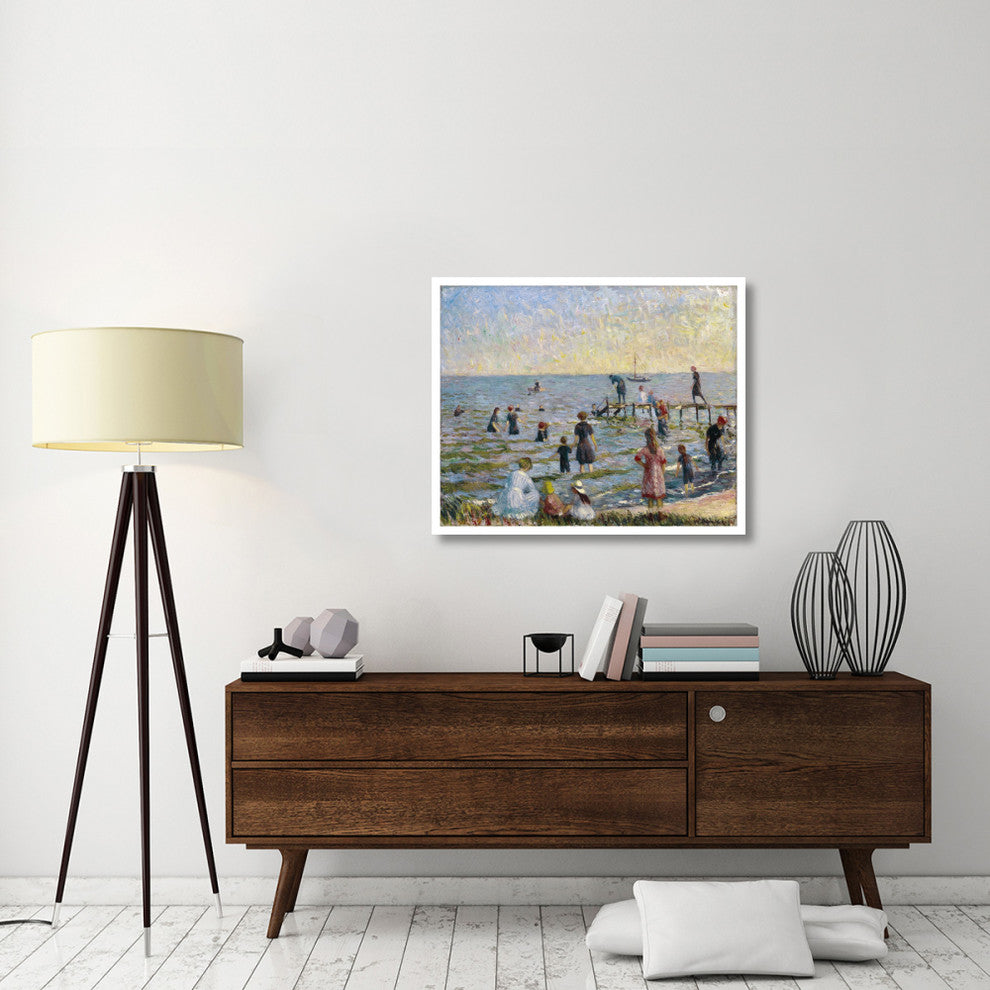 "Bathing at Bellport, Long Island, 1912" Print by William Glackens, 38"x31"
