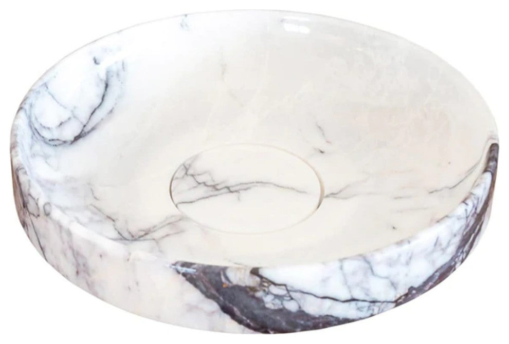 New York Marble Natural Stone Above Counter Sink Polished (D)15.5"  (H)4.5"