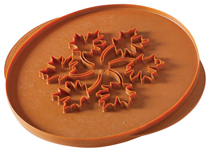 Reversible Leaves & Apples Pie Top Cutter