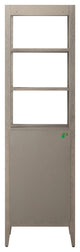 Vanity Art 21" Freestanding Linen Cabinet, Driftwood Gray, Matte Black Handle