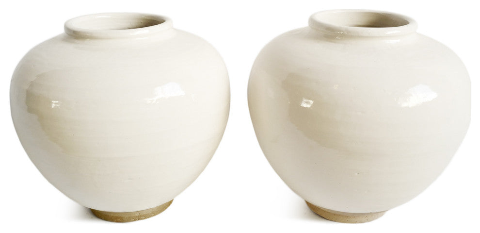 White Milk Ceramic Pear Pot