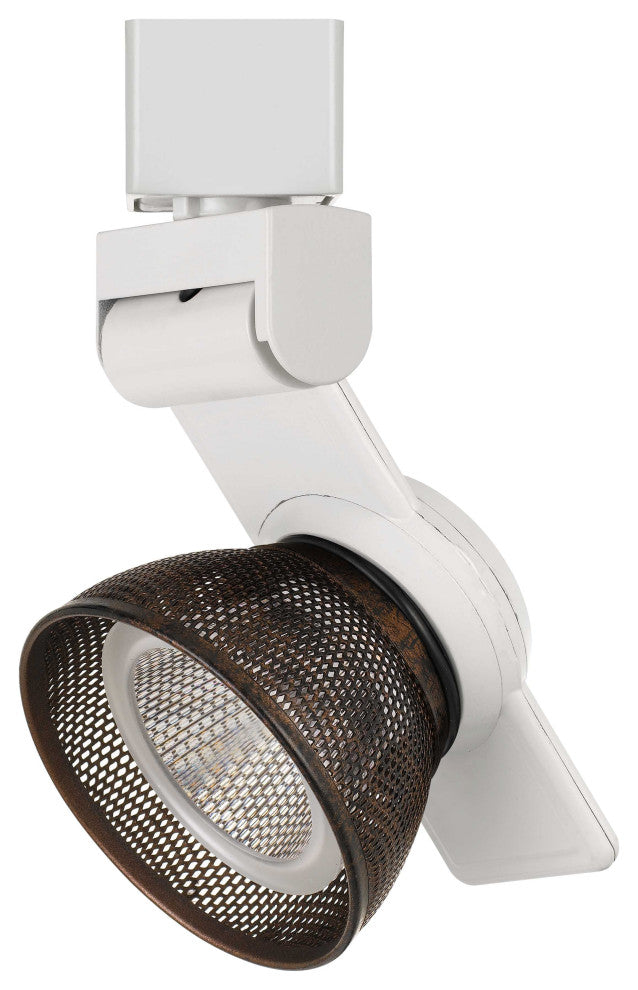 12W LED Track Fixture, Mesh Rust