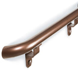 1.9"x 16' Round Aluminum ADA Handrail With Wall Returns, Copper Vein