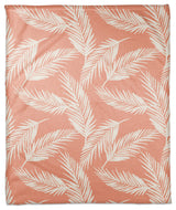 Nature Palm Coral 50x60 Throw Blanket