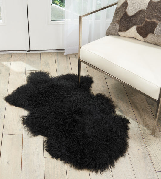 Mina Victory PR130 Throw Rug, Black, 2' x 3'