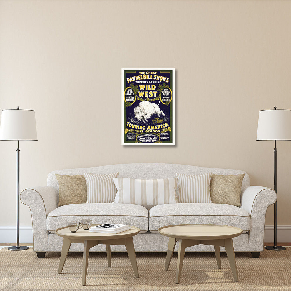 The Great Pawnee Bill Shows, The Only Genuine Wild West, 28x40