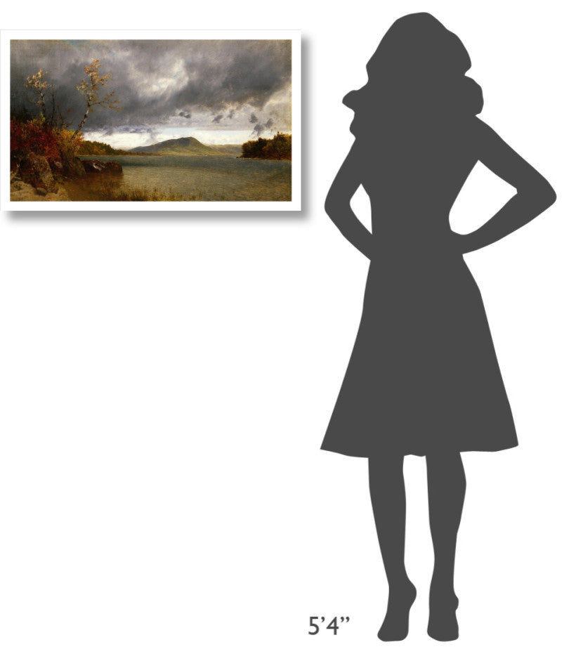 "Lake George, 1870" Digital Paper Print by John Frederick Kensett, 32"x19"