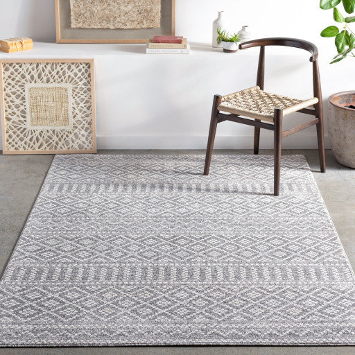 Surya Positano PSN-2300 7'10"x10' Rug, Gray/Light Gray/Ivory/White