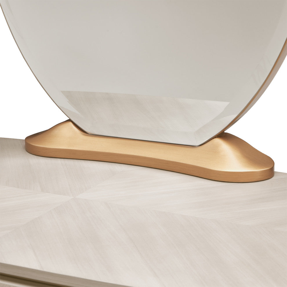 St. Charles Vanity Mirror, Dove Gray