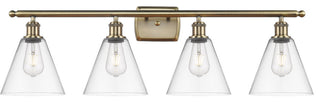 Innovations 516-4W-AB-GBC-82 4 Light Bath Vanity Light, Antique Brass