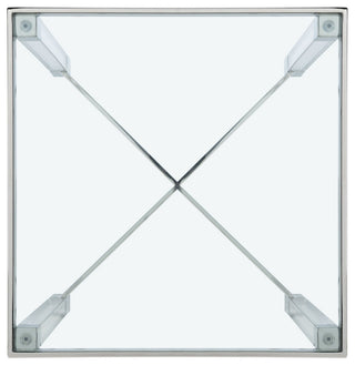 Safavieh Couture Shawna Acrylic End Table, Silver