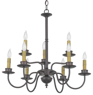 24 Wide Ean 2 Tier 9 LT Chandelier