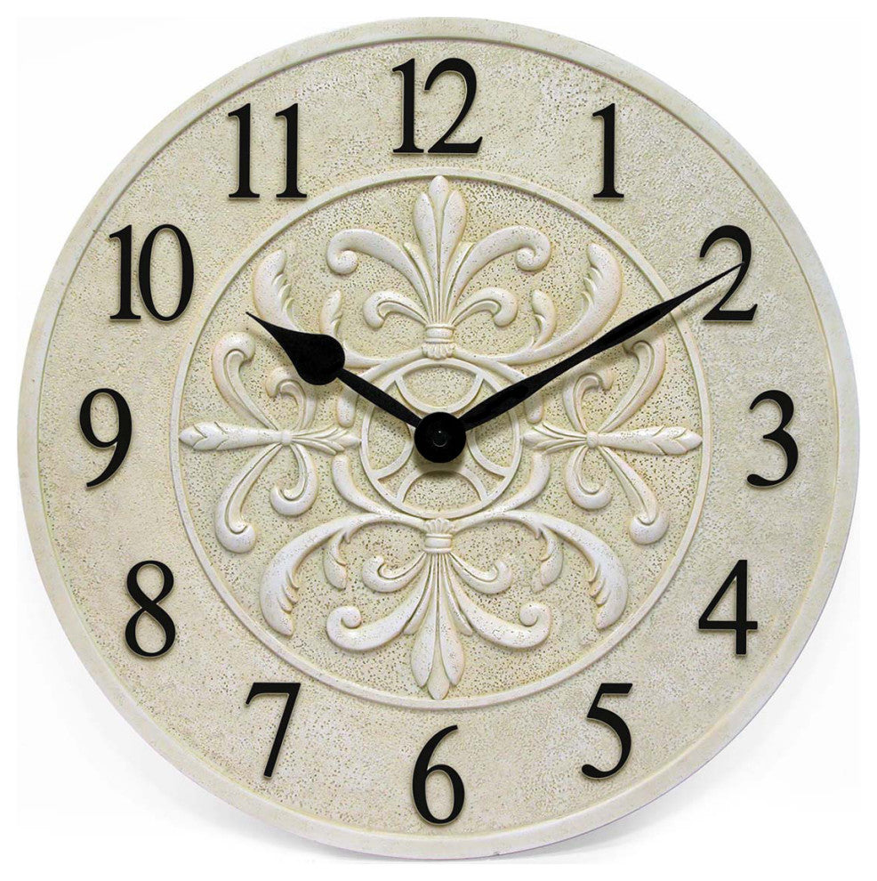 Blanc Fleur Clock