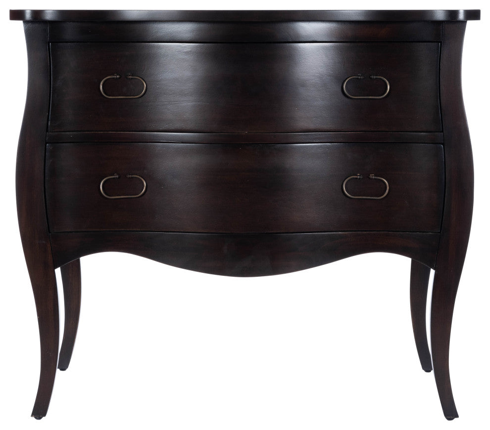 Rochelle Drawer Chest, Off-White, Brown