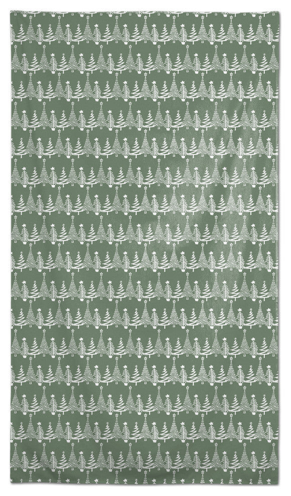 Sage Christmas Tree Pattern 58x102 Tablecloth