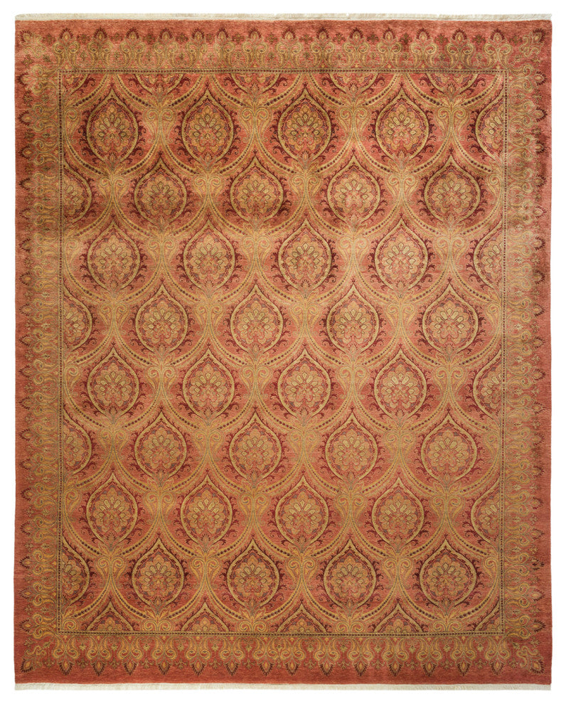Rylie, One-of-a-Kind Hand-Knotted Area Rug Pink, 8'1"x9'10"