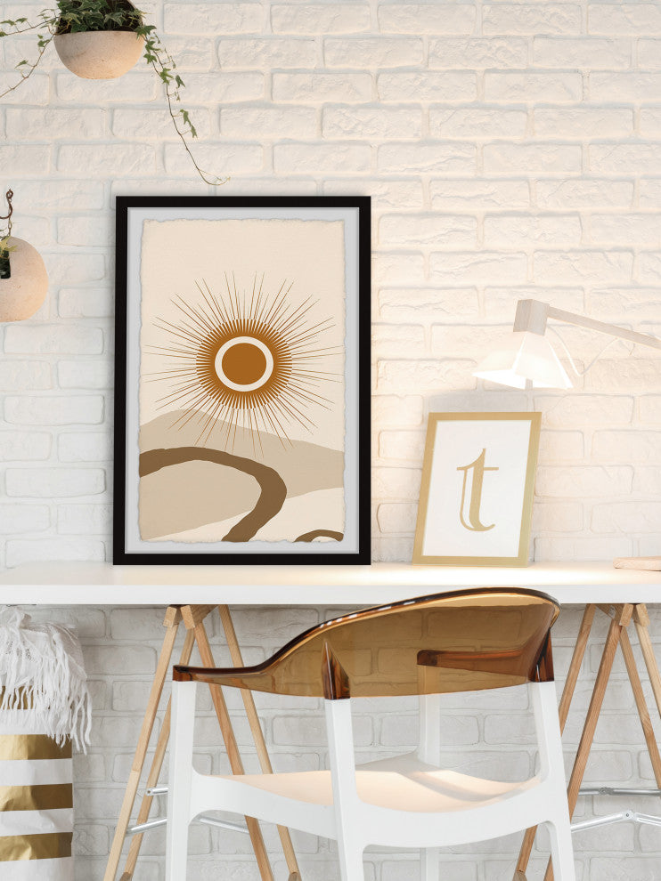 "Arching Channel" Framed Painting Print, 24x36