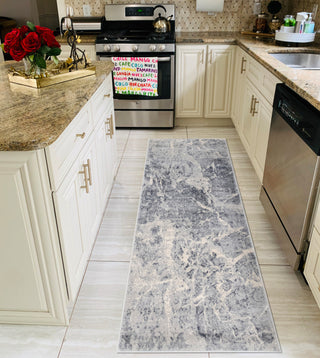 Noori Rug High-Low Ayden Silver/Charcoal Rug